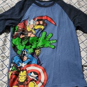 Marvel Avengers Kids Costume T-Shirt - Blue and Green